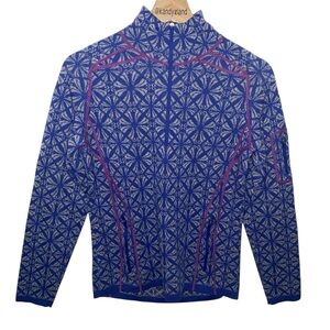 TITLE NINE Nordic-inspired merino wool blend quarter-zip pullover sweater